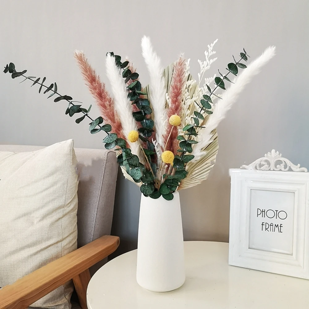 

Настоящие сушеные тростниковые цветы, букет, украшение для дома и свадьбы, сохраняющие натуральные пампасы, трава, пальмовое украшение для комнаты