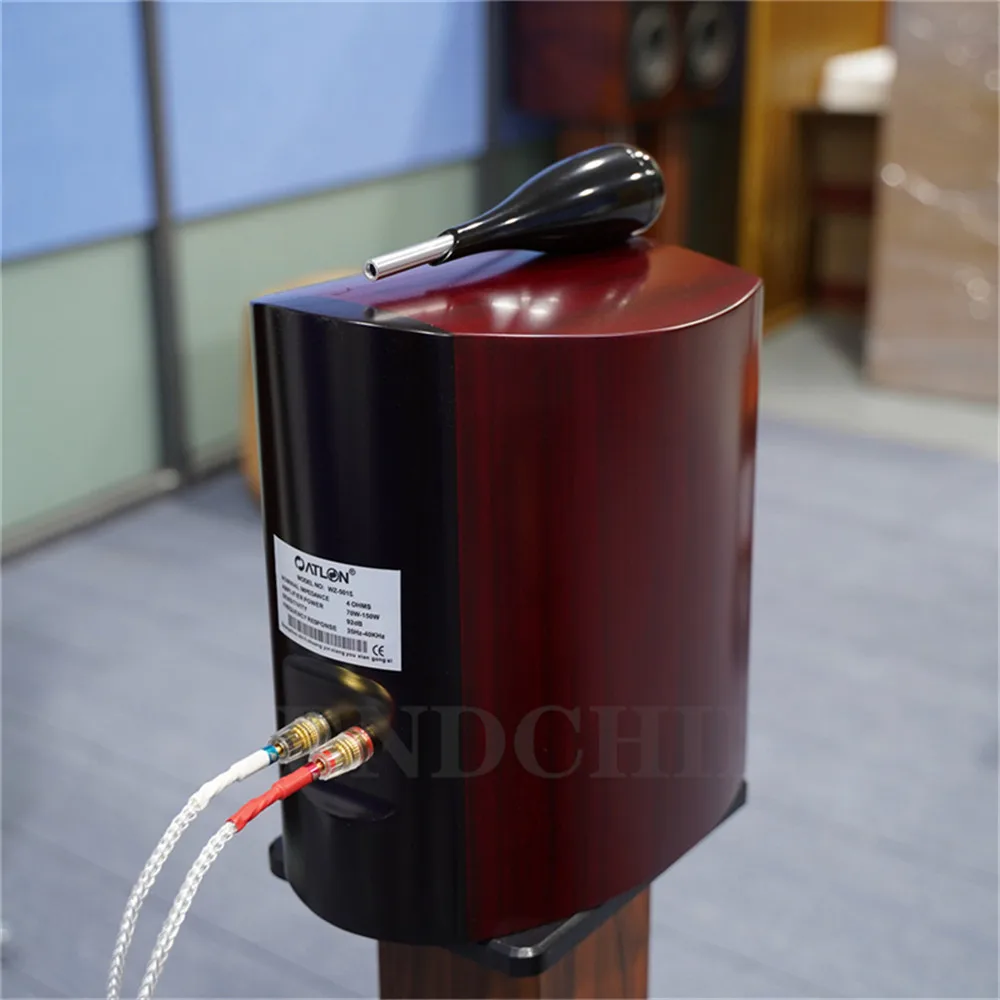 ONL-S05 WZ-501S 5.5 Inch HiFi Bookshelf Speaker Two-way 70W-150W/ 4 Ohm Monitor Speakers Red Color