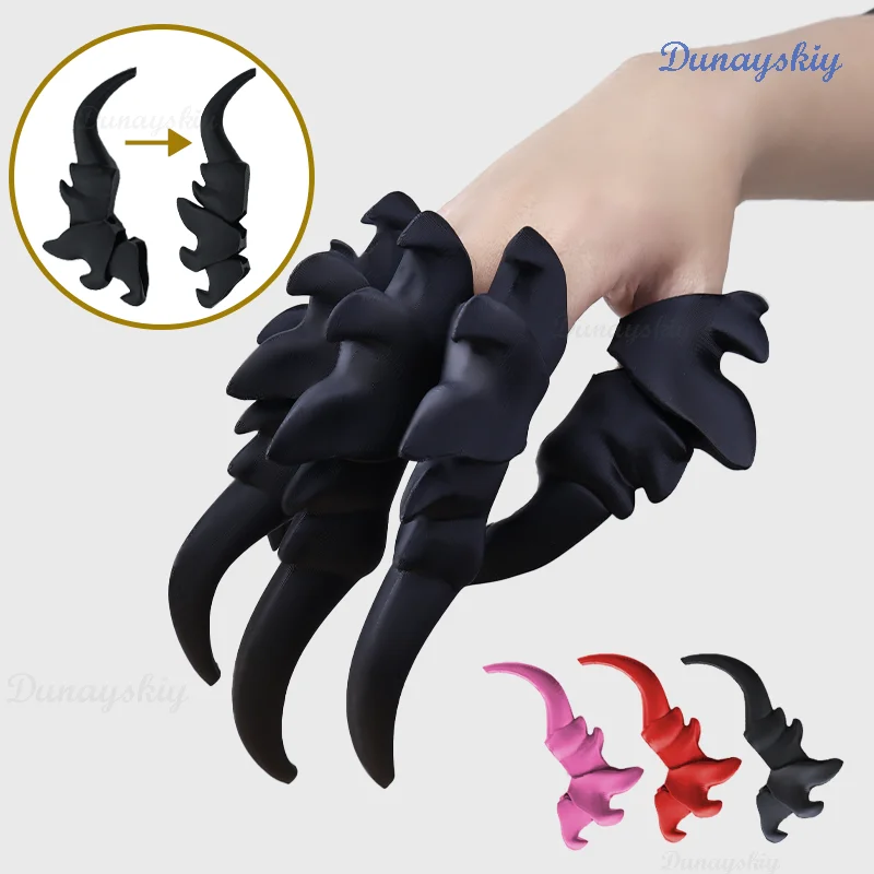 Kigurumi Kig Dragon's Claw Paw Claw Gloves 3D Printed Cosplay Props Gloves Fingers Knuckles Armor Accessories Animel Roleplay