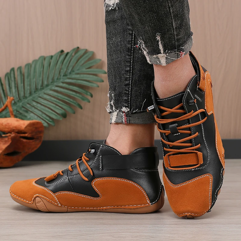 Men's Retro Design sneakers New Outdoor Soft Soled Casual Shoes Breathable Summer Flat Boots Comfortable Hot Selling 2025