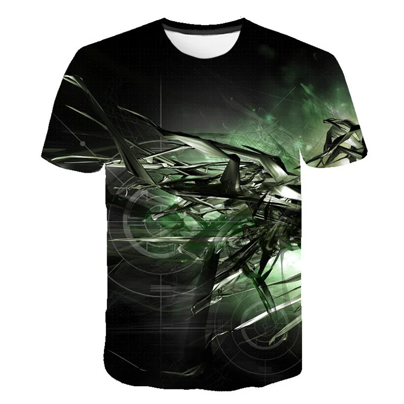 

Футболка мужская с круглым вырезом, модная повседневная Свободная рубашка с 3d-абстрактным принтом, пуловер в стиле хип-хоп с коротким рукавом, лето 2024