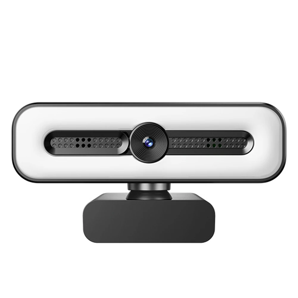 Webcam 4K con luce per PC/laptop 1080P 2K HD Streaming Camera Webcam per videoconferenze desktop per lezioni online - immagine 6