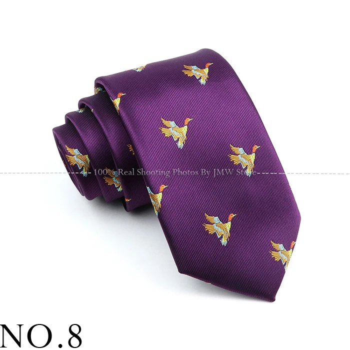 Neues Design Hochzeit Männer Krawatte Tier Blumen rot blau schwarz lila Krawatten Männer Business Drops hipping Bräutigam Kragen Zubehör Geschenk – Detail 8