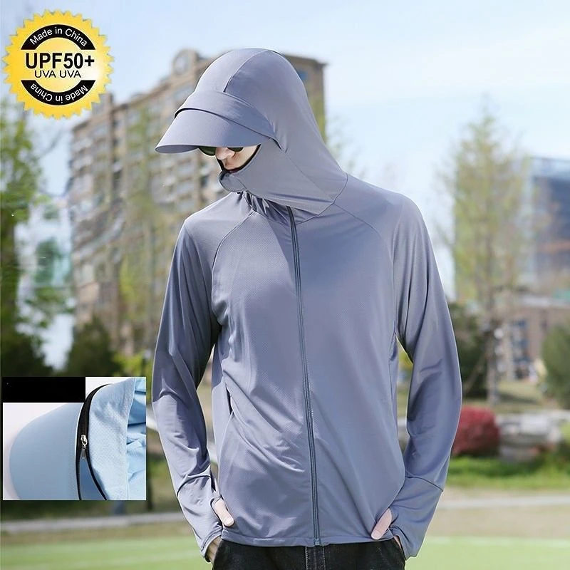 Description Picture 5 of itemProfessional Fishing Hoodie With Mask Anti-UV Sunscreen Sun Protection Clothes Fishing Shirt Breathable Quick Dry Fishing Jersey