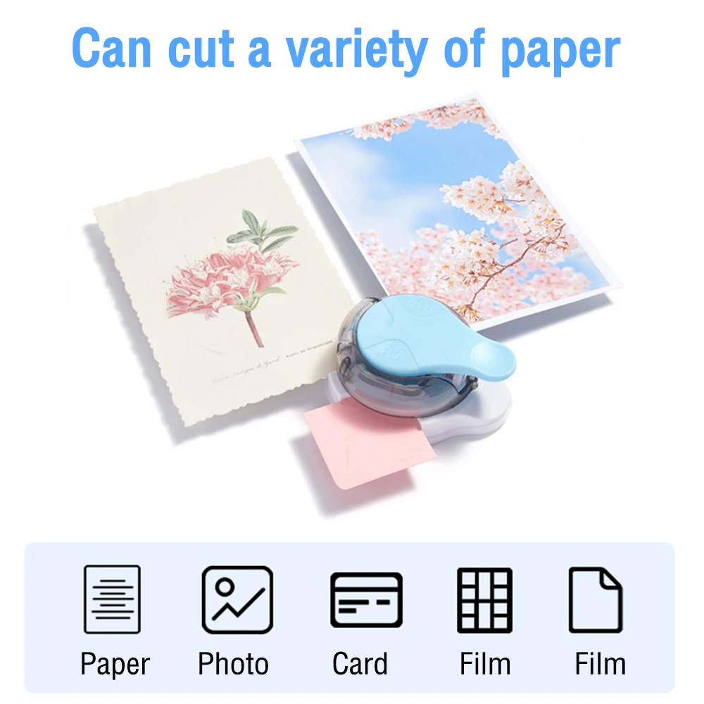 스크랩북용 코너 라운드 테두리 펀치, DIY 미니 코너 커터, 원형 트리머 펀치, 사무용품, 3 in 1, R4, R7, R10