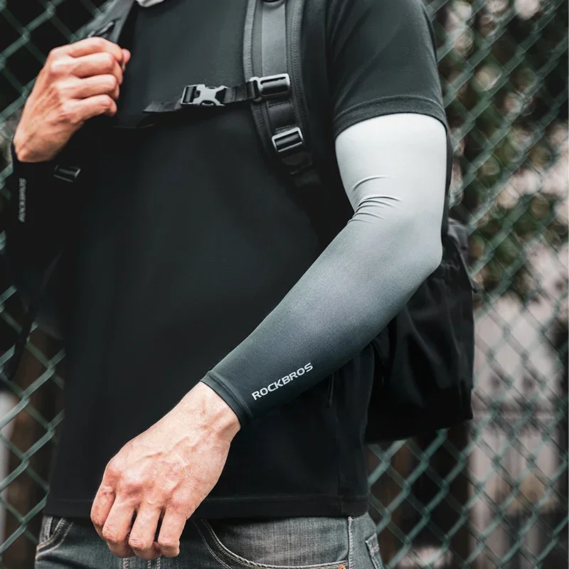 Arm Sleeves Running Fishing Sunscreen Summer Cool Quick Dry Breathable Ice Silk