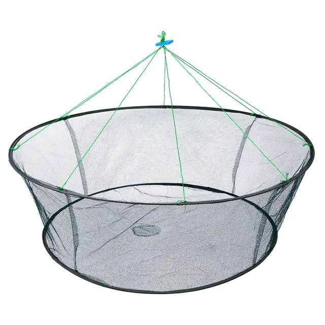 80CM Loose Mouth Folding Drop Fishing Net Shrimp Catcher Tank Casting Network Fish Eels Trap Cage Prawn Bait Crab Netting 80CM Loose Mouth Folding Drop Fishing Net Shrimp Catcher Tank Casting Network Fish Eels Trap Cage Prawn Bait Crab Netting