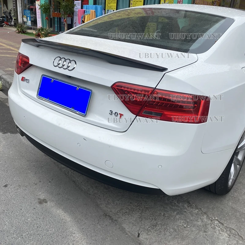 Carbon Fiber Wing For AUDI A5 Rear Spoiler Coupe B8 4Door 2008 2009