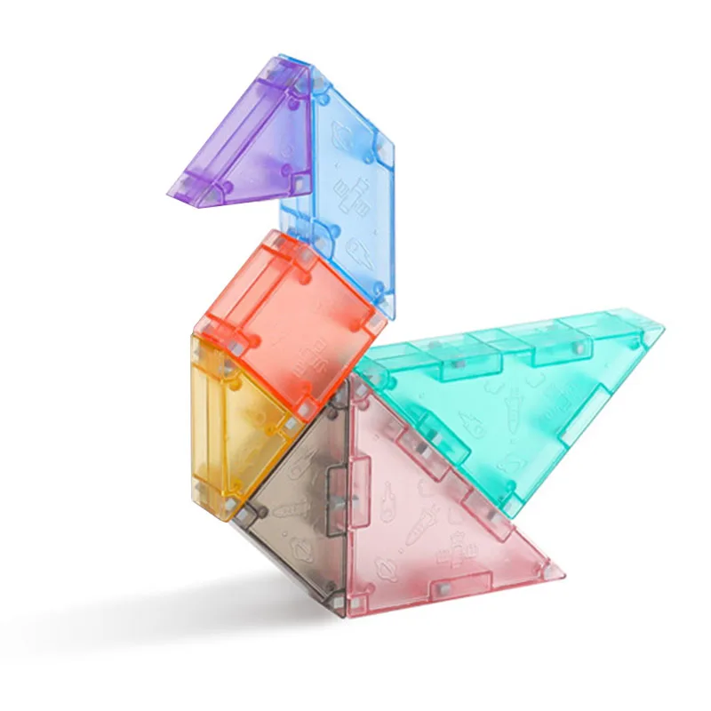 

Magnets Puzzles Tangram Accessories Kids Toys Colorful Geometric Teaching Aids Educational Toys For Children Magnetic Jigsaw