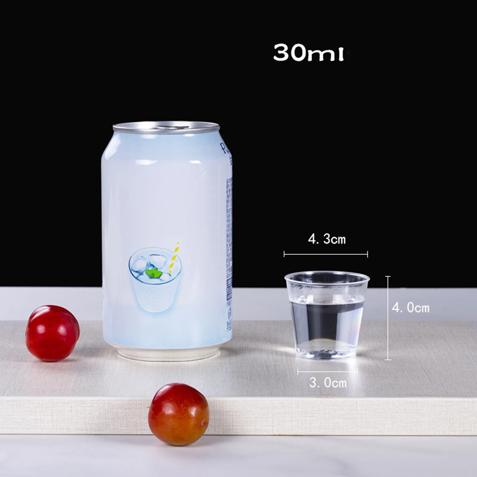 일회용 투명 플라스틱 컵, 야외 피크닉 생일 주방 파티 식기, 피크닉용 시음 플라스틱 컵, 30ml, 100 개