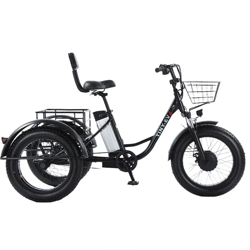 20 Inch Fat Electric Bike Wheeled Electric Tricycle With