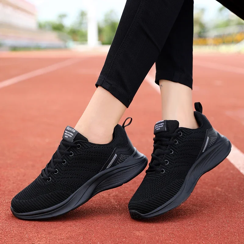 

Sneakers Shoes 2023 Fashion Breathable Lace Up Platform Women Vulcanize Shoes Summer Flat Mesh Sports Shoes Woman Running Shoes