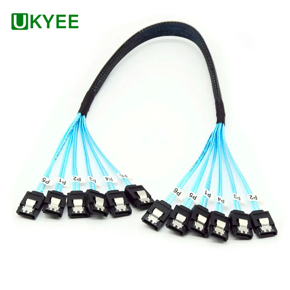 Ukyee 6pcs/set Sata 3.0 Cable, High Speed 6gbps Sata Cable With Mark Sas Cable For Server Hdd Sdd Dvd Drivers Ssd Data Cable - Pc Hardware Cables & Adapters - AliExpress