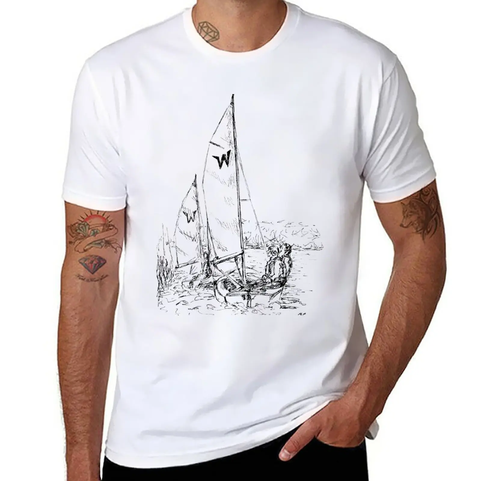 New Wayfarers Sailing T-Shirt Abbigliamento Estetico Abbigliamento Estetico Magliette Nere Magliette Da Uomo