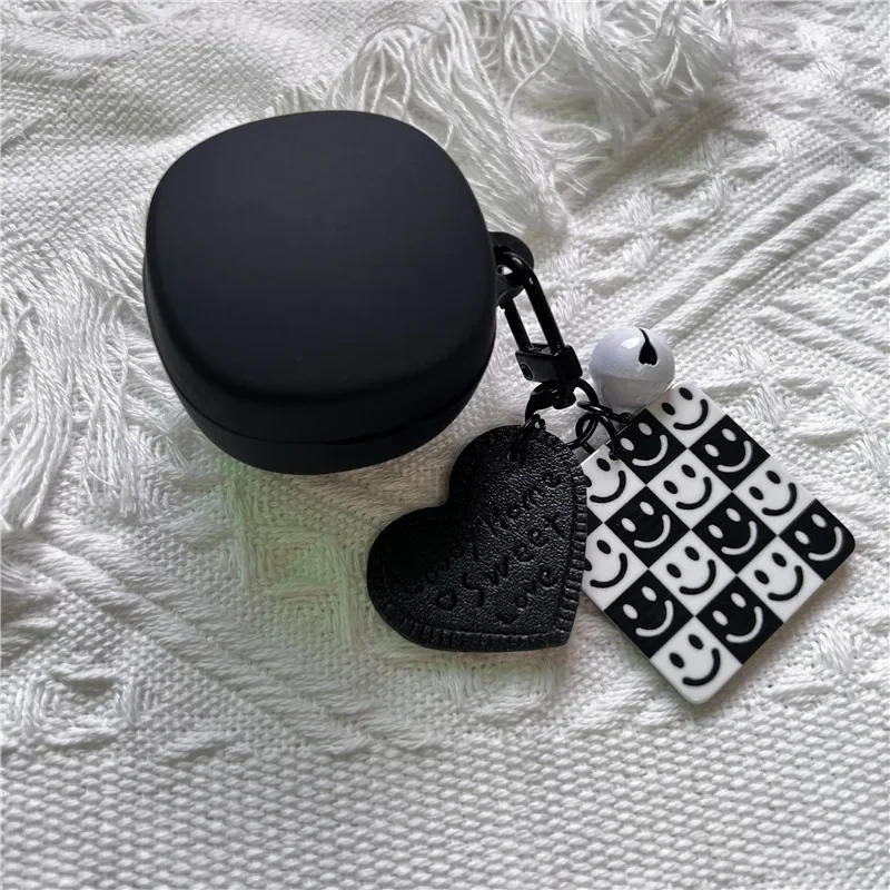Cute Case For Samsung Galaxy Buds FE / 2 Pro Flower Case with Keychain Soft Silicone Cover for Samsung Buds Live Buds2