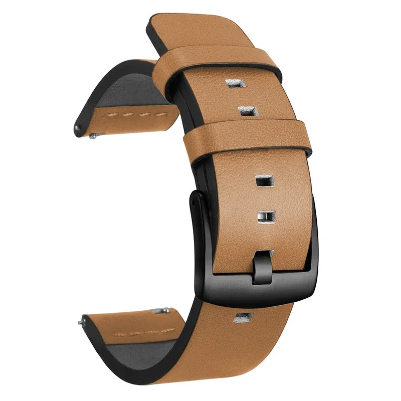 Quick Release Leather Watch Band - 20mm/22mm Strap