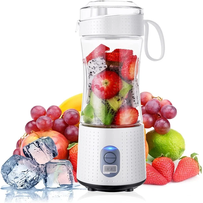 Rechargeable Portable Blender With Six Blades For Smoothies, Protein Shakes,  And Juice - Perfect For Traveling, Gym, And Office Use