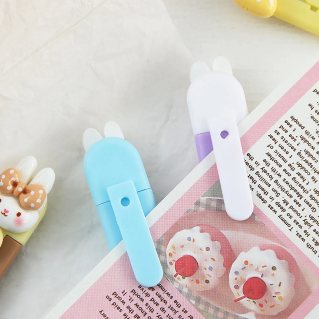 버니 유틸리티 나이프 효율적인 귀여운 박스 커터 학생용 문구 나이프 사랑스러운 미니 종이 커터 사무실 핸드북 종이용