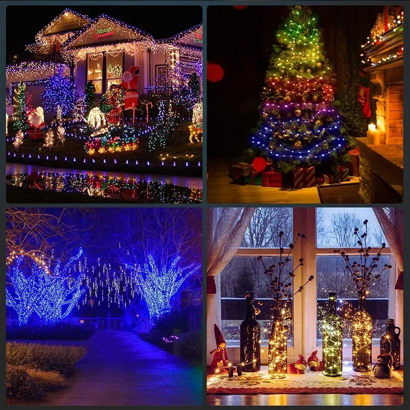 Bluetooth-Controlled LED Fairy Lights - Color-Changing String Lights for Indoor and Outdoor Decor