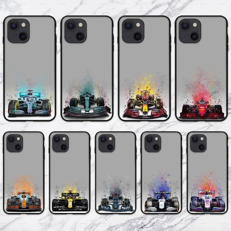 Formula 1 Racing F1 Car Phone Case For iPhone 11 12 Mini 13 Pro XS Max X 8 7 6s Plus 5 SE XR Shell apple 13 case