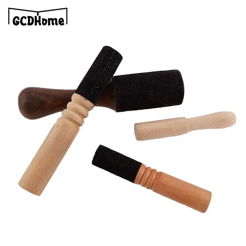 1PC Tibetan Singing Bowl Leather Stick Handmade Tibetan Buddhist Meditation Singing Bowl Leather Mallet 6