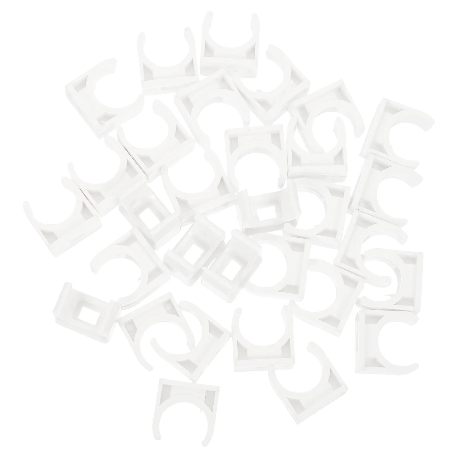

50pcs 16MM Water Hose Pipe Clamp Professional Water Pipe U Shaped Clasp Hanger Tubing Replacement for Home Shop