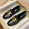 2024 Spring Woman Square Toe Platform Thick Sole Cute Flats Metal Square Buckle Female Flats Retro Style Versatile Loafer Shoes 2