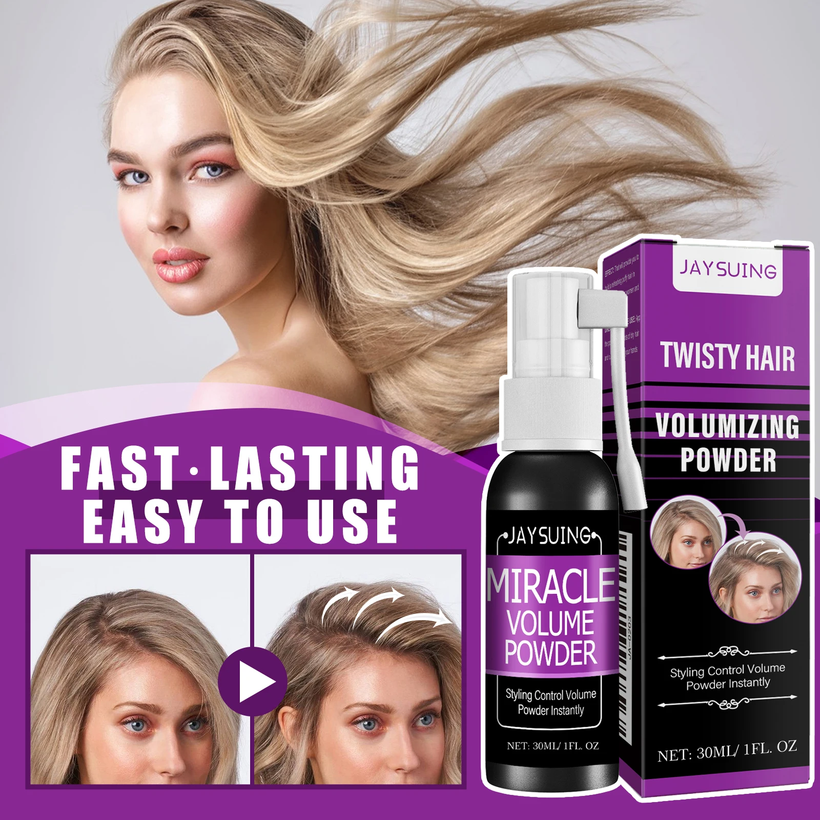 Hair Styling Spray Gel Increase Volume Oil Control Absorb Grease