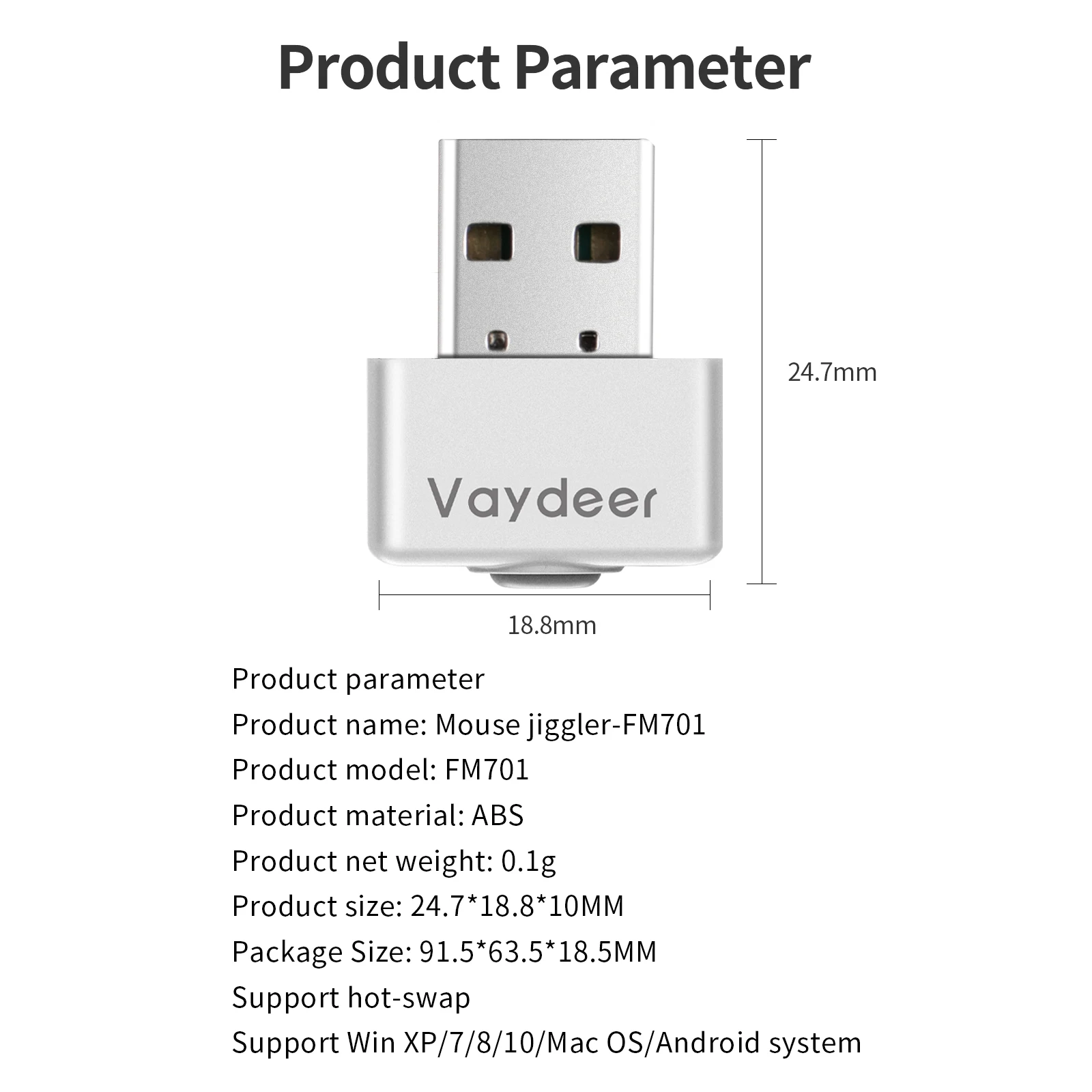 USB Mouse Mover: Prevent Sleep Mode with Multi-Track Simulation Description Image.This Product Can Be Found With The Tag Names Computer Peripherals, Mice Keyboards, Mouse, Mover supports