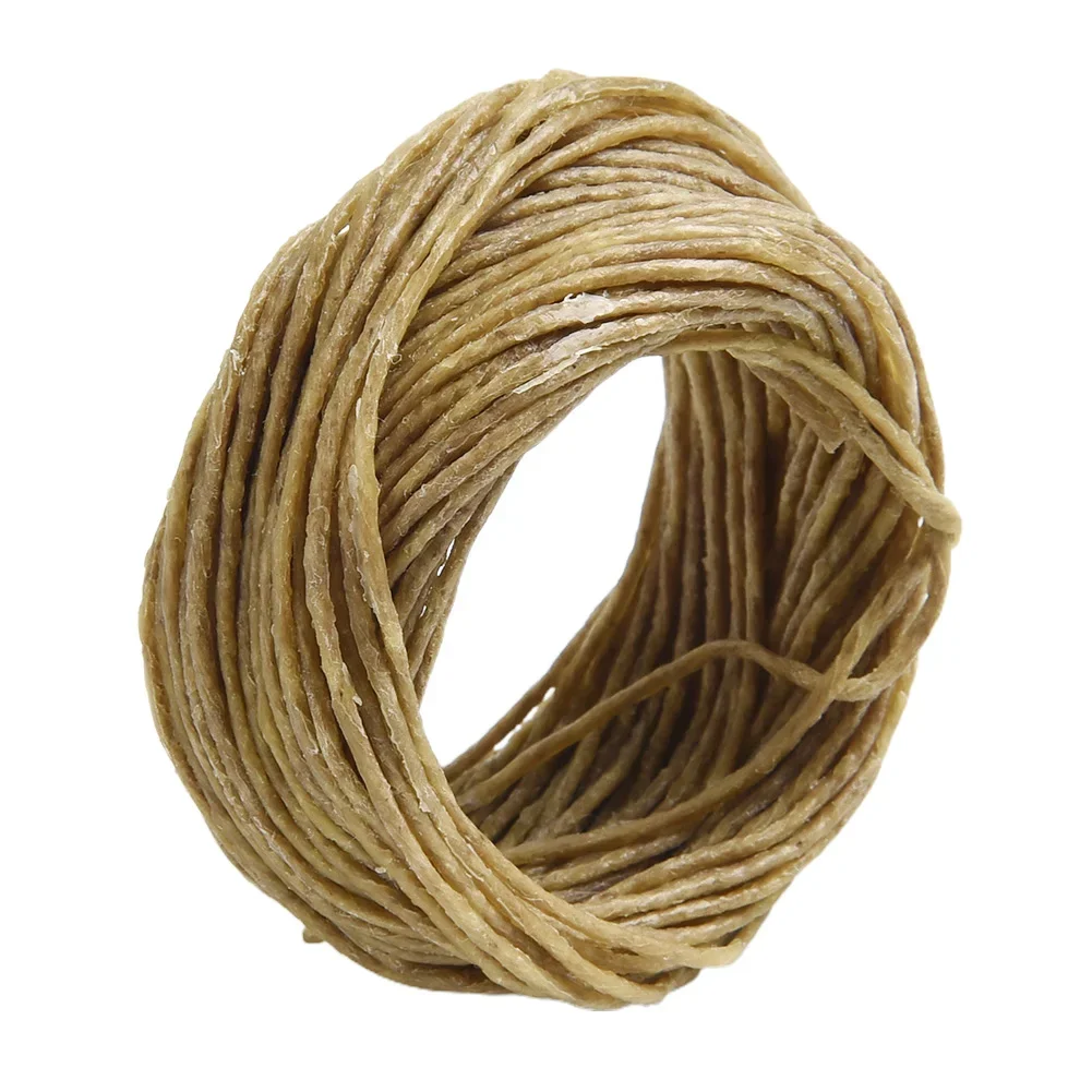 1pc Candle Accessories Roll Beeswax Wicks Organic Hemps Wicks 33 FT Well Coated Natural Beeswax For Candle Making