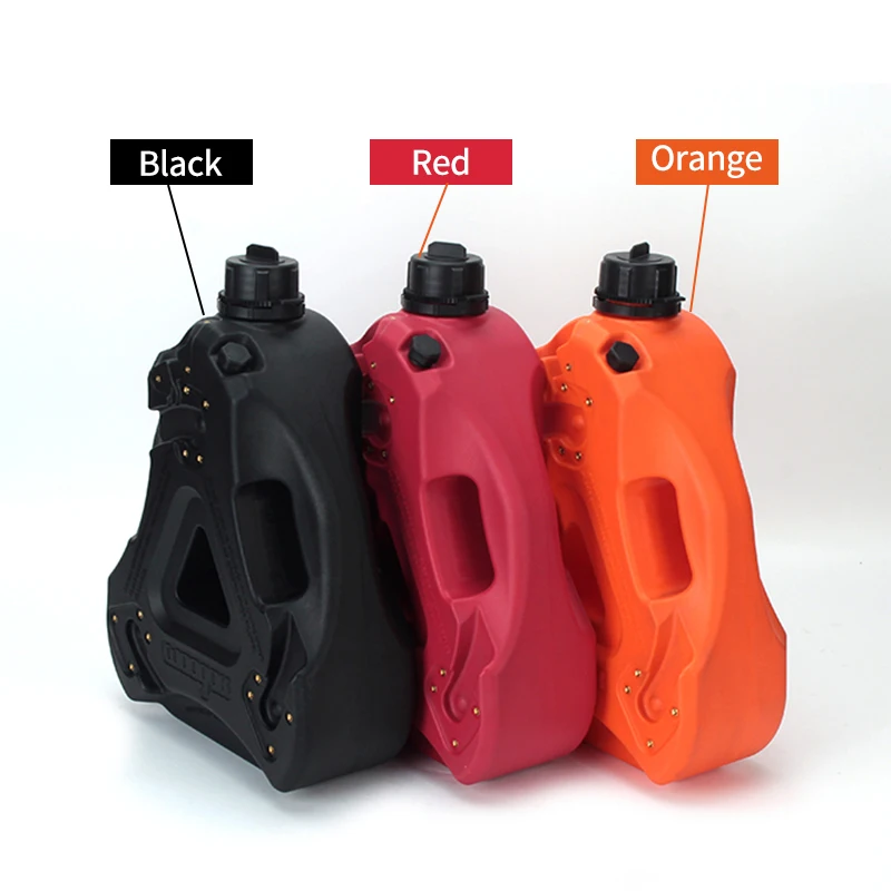 1.6 Gallons Black/Red/Orange Plastic Oil Barrel with Self-Driving Vehicle for Emergency Response Trailer Parts & Accessories
