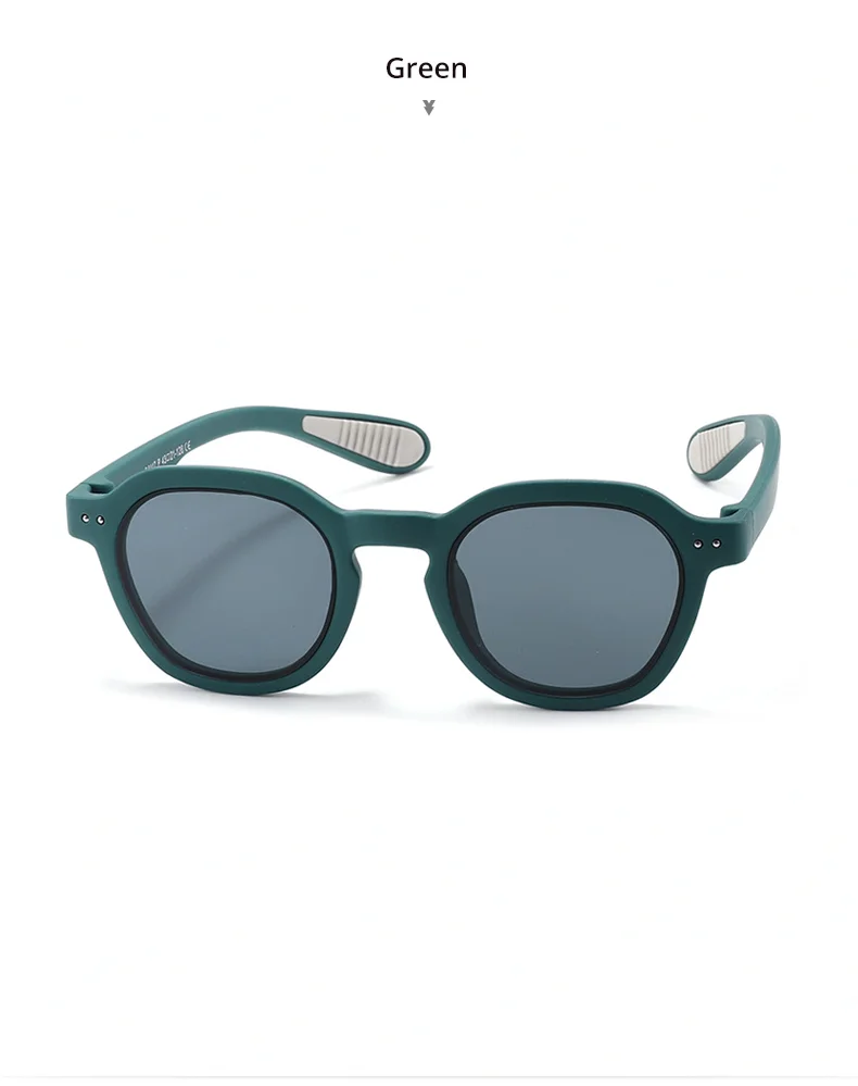 Ralferty 2025 Flexible Kinder-Sonnenbrille für Mädchen und Jungen, Outdoor, UV400, polarisierte Sonnenbrille, Kinder-Sonnenschutz, 3–9 Jahre, unzerbrechlich – Detail 13
