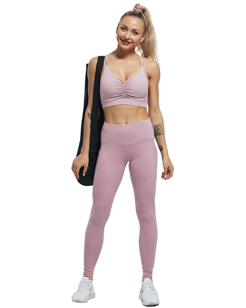 High Waist Leggings With Pocket Elastic Women Leisure Type Push Up Leggings Women Gym Hip Fitness Pants Yoga Sports Leggings best leggings for women