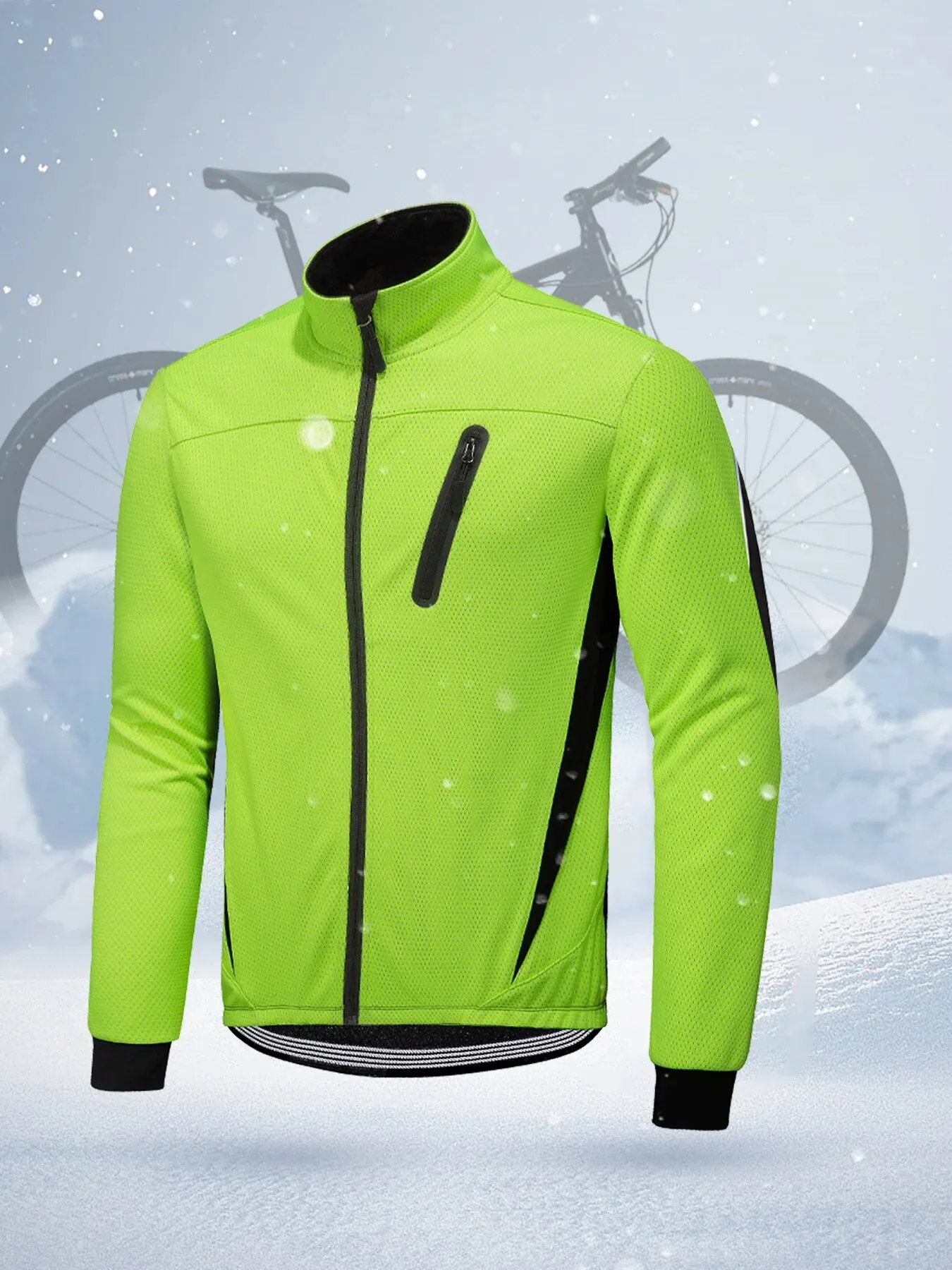 Cycling Jacket Cycling Clothes Warm Cycling Sports Coat Windproof Rain Heavy Jacket For Men