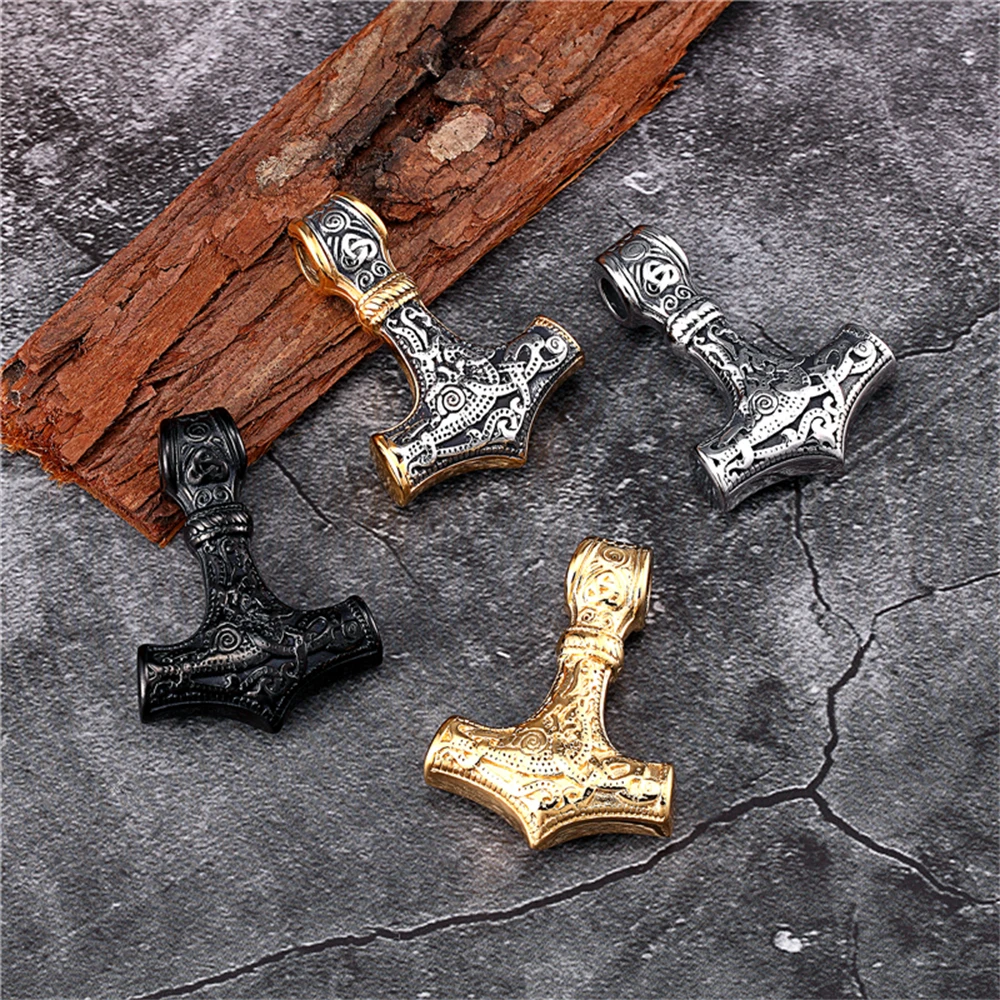 Viking Mjolnir Pendant | Stainless Necklace - Thor's - Aliexpress