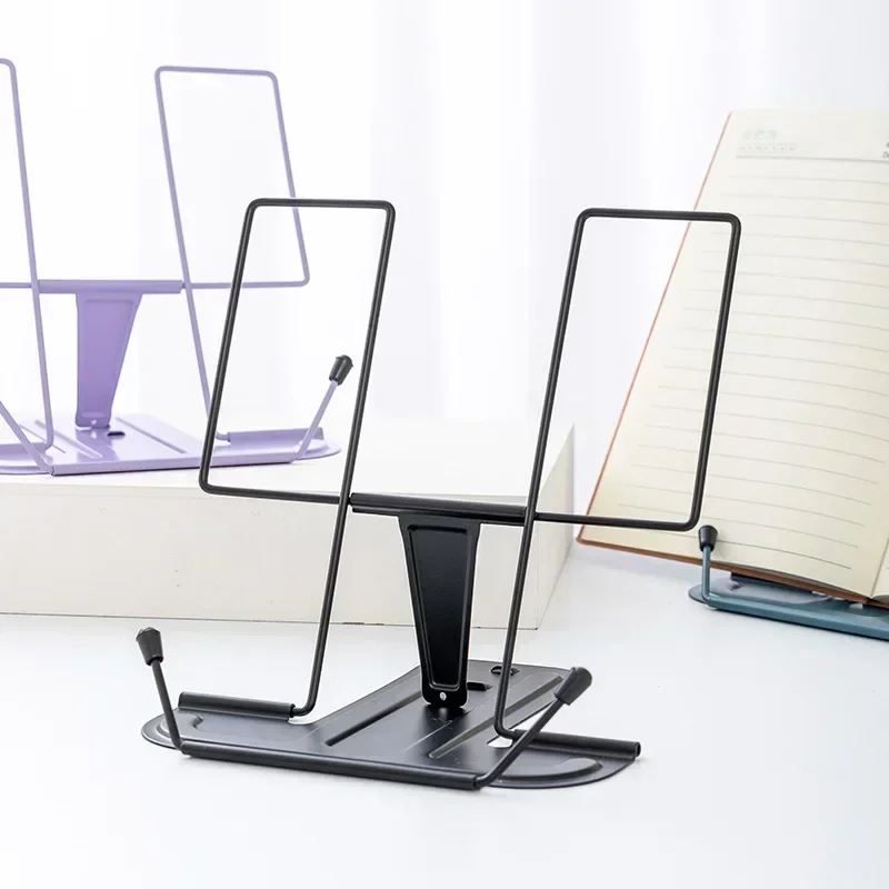 Portable Book Holder Adjustable Reading Rest Recipe Cookbook Stand Cell Phone Stand for Cookbook Textbook Tablet Holder reading stand book holder book stand