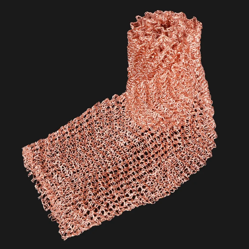 A01F-Beer Brewing 4 Wires Pure Copper Mesh Woven Filters Sanitary Food Grade For Distillation Moonshine Home Brew Beer 1.5M