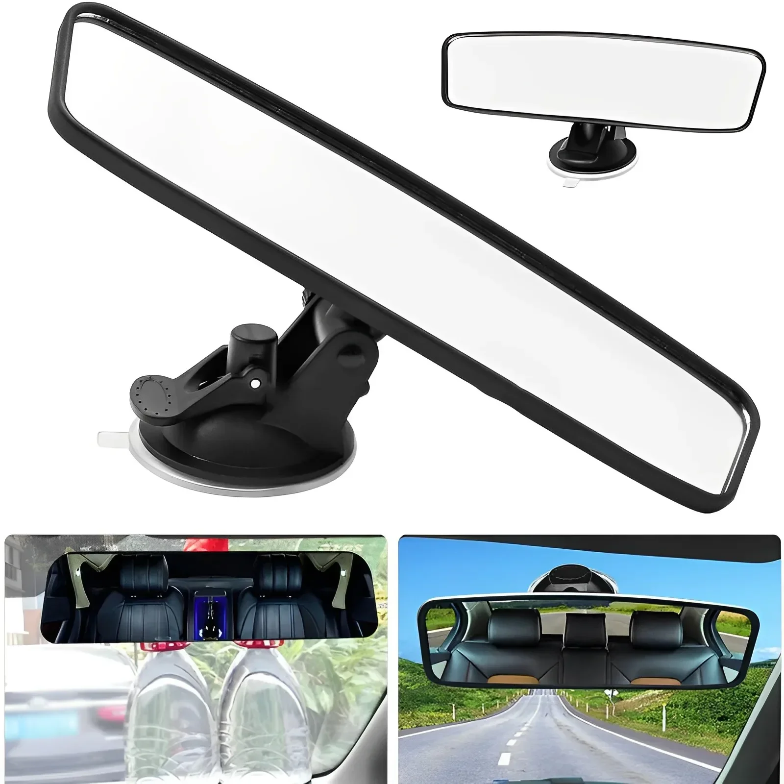 Adjustable 360 Rotates Vehicle Panoramic Rear View Mirror