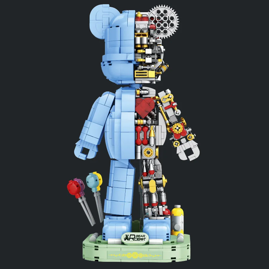 

Полуанатомическая перспектива mecha, жестокий медведь, большая трендовая декорация, взрослые высокие сложности для сборки мелких частиц