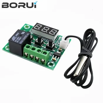 디지털 온도 제어 온도 조절기 스위치 플레이트, W1209 -50-100C DC 12V, W1209 케이스