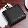 WILLIAMPOLO 100% Genuine Leather Wallet Men Crocodile Pattern Men Card Holder Wallet Real Cowhide Wallets For Man 2