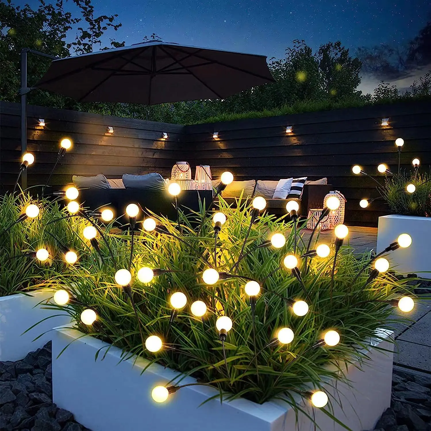 

6/8/10 Led Solar Garden Lawn Lights Solar Firefly Lights Outdoor Waterproof Swaying Light For Courtyard Patio Pathway Decoratio