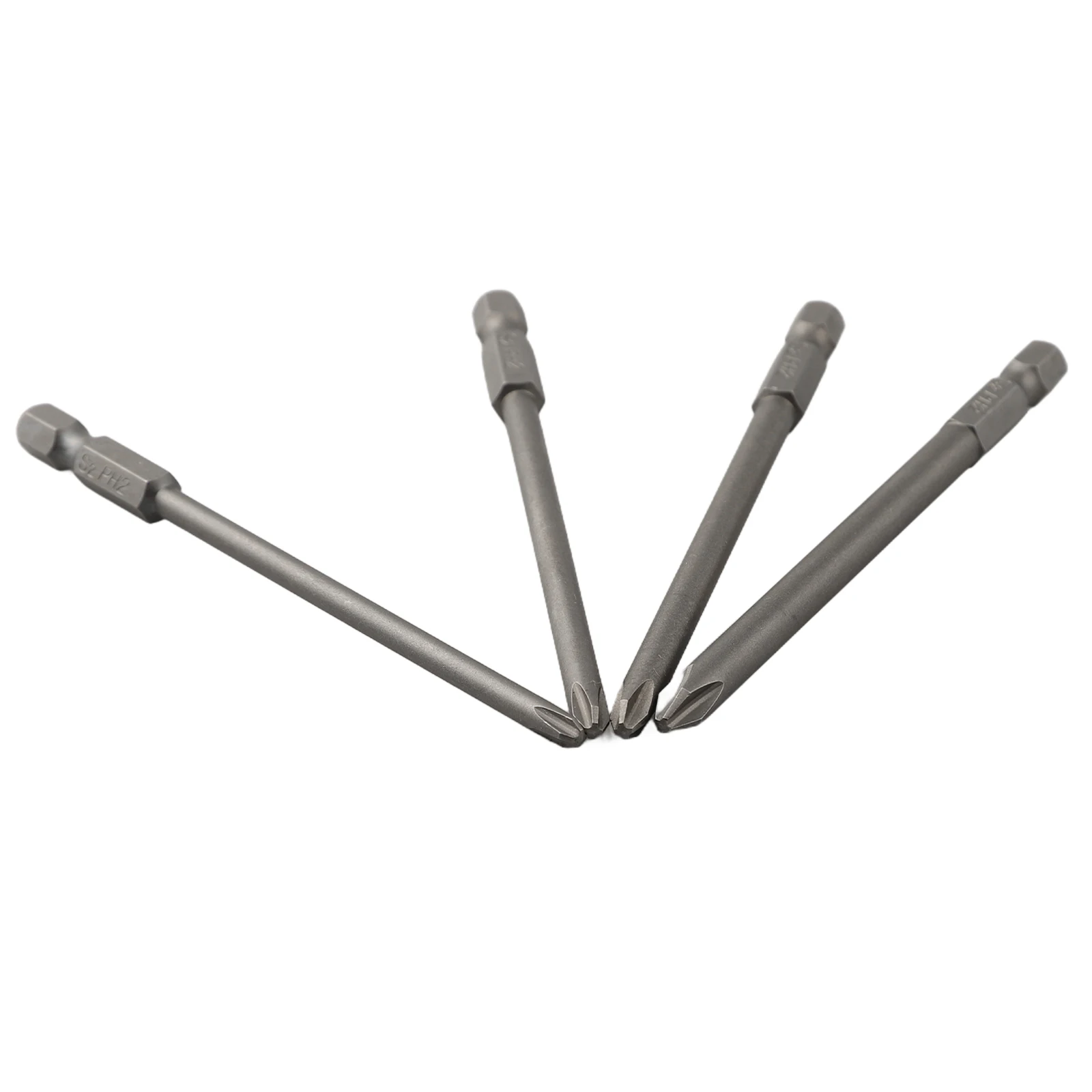 4 stücke 100mm Lange Schraubendreher-bits Set Für Torx Hex Kopf Kreuz Flach Kopf Schlitz Spitze 1/4 Zoll Hex elektrische Schraubendreher-bits – Detail 10