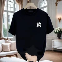 New 2025 Men's Pure Cotton Short Sleeve T-Shirt Fashionable Summer Thin Breathable Comfortable Casual Top for Men And Women