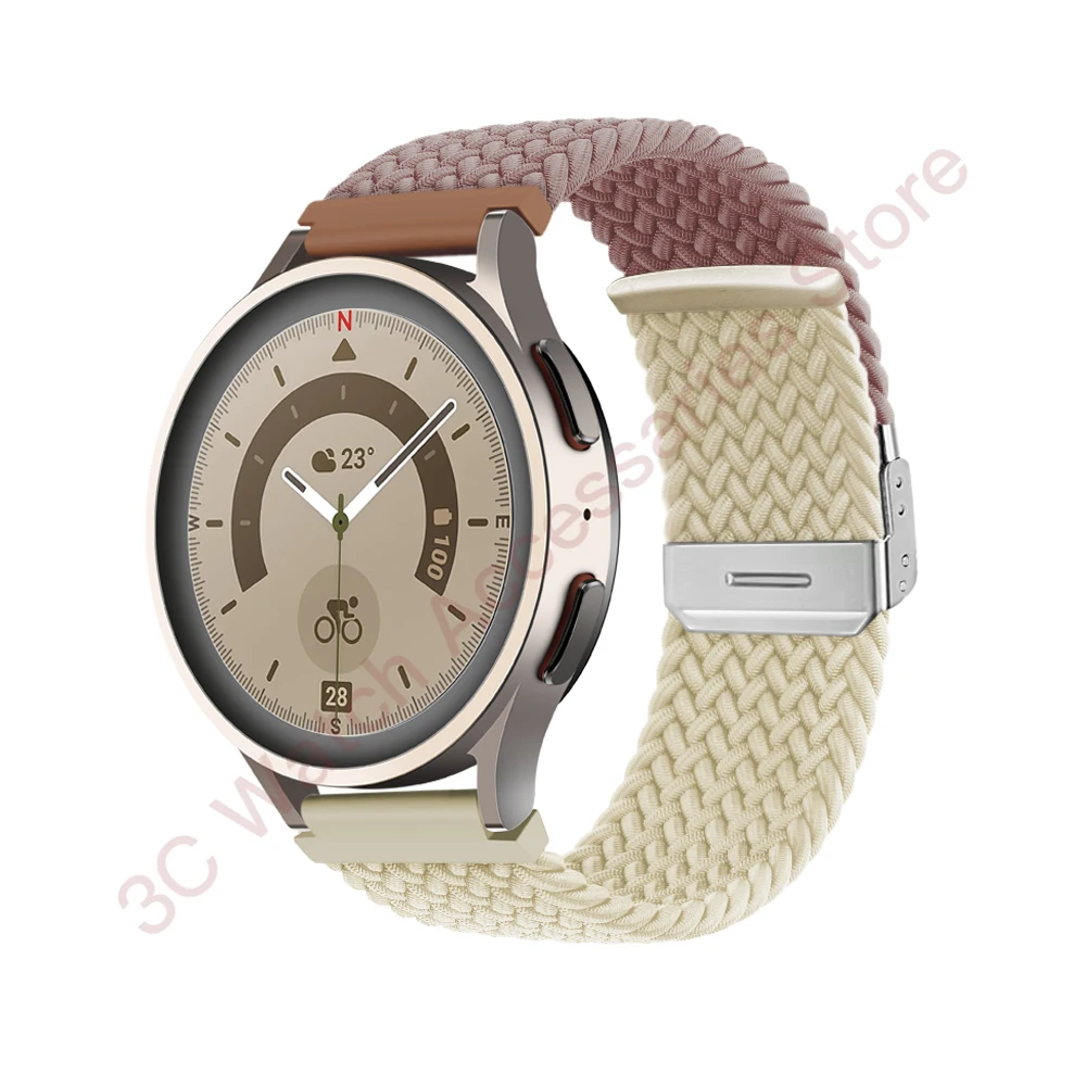 Braided Solo Loop Bracelet Strap - Universal Fit for Smartwatches (18mm, 20mm, 22mm)