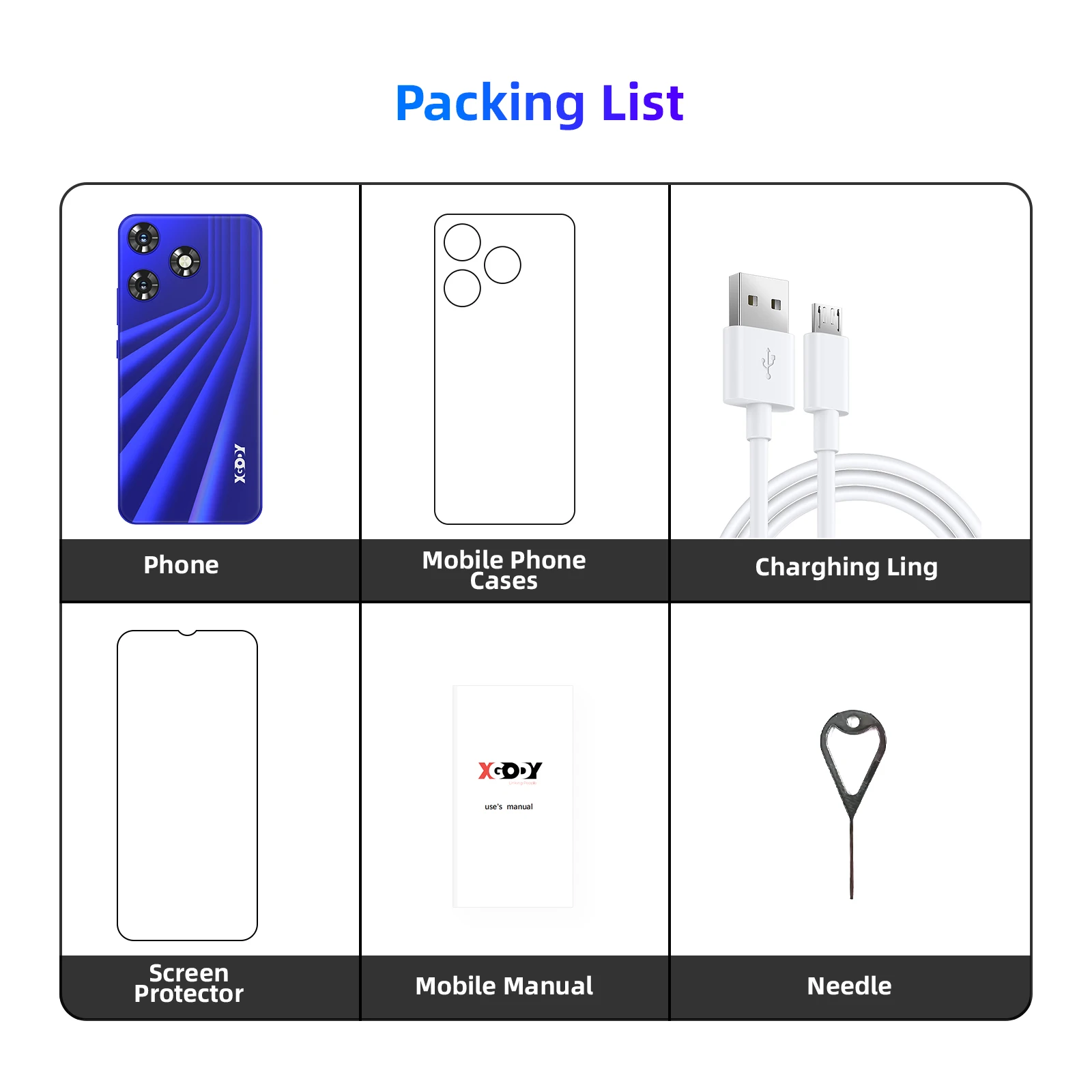 XGODY 13 Pro 4G Smartphone Dual SIM Large Screen