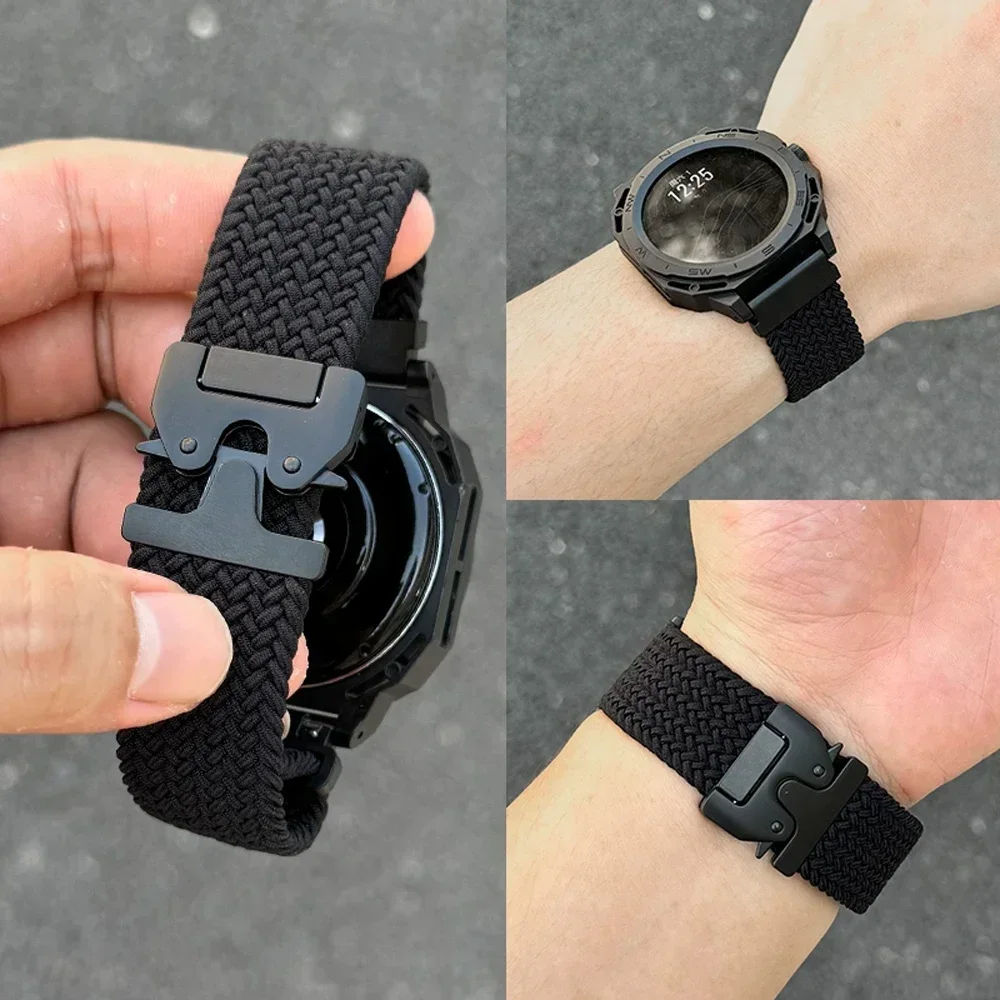 Braided Nylon Strap with Parachute Buckle