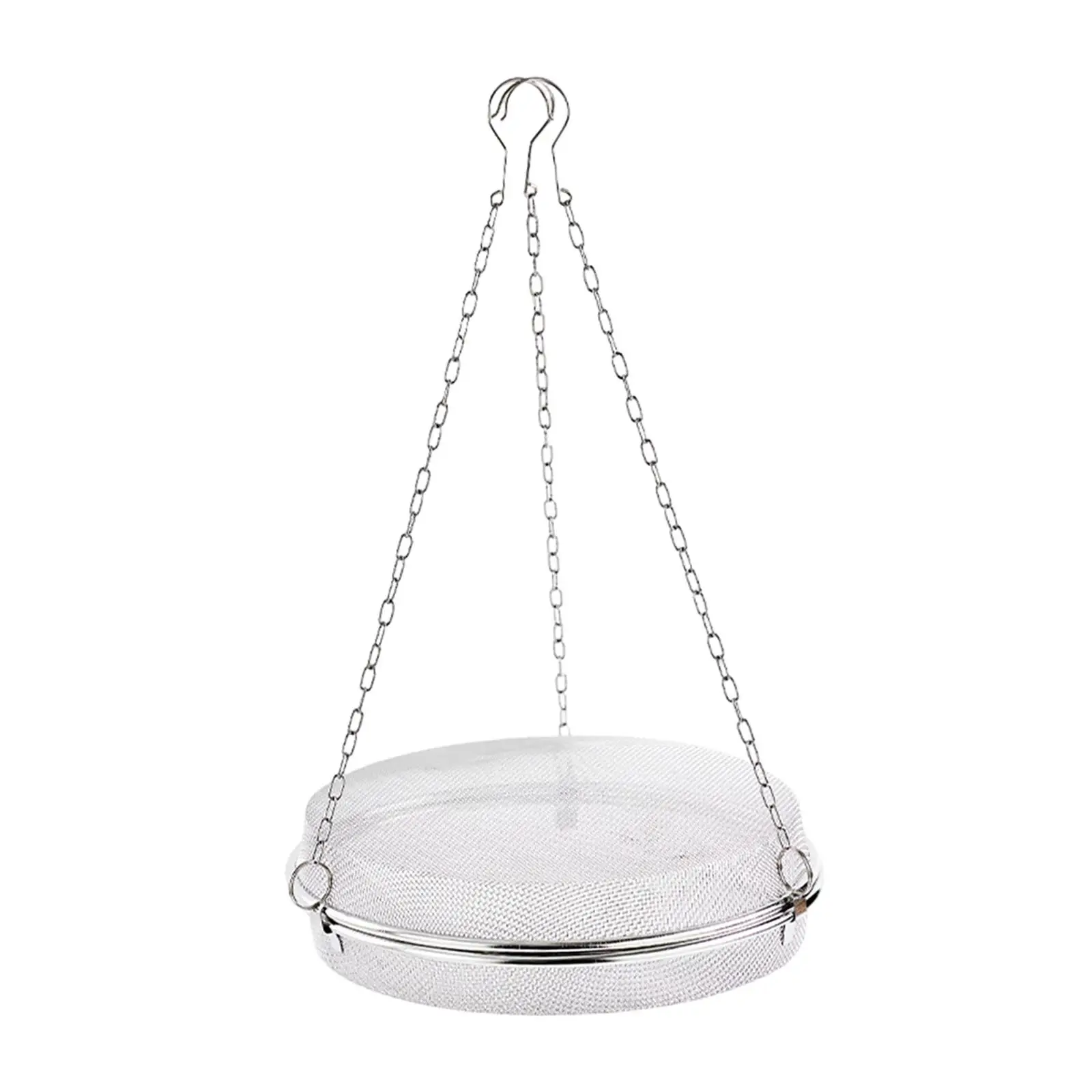 Stainless Steel Hanging Drying Rack with Hook Double Layer Filtering Mesh Net for Plants Hanging Mesh Dryer for Clothes Food 6