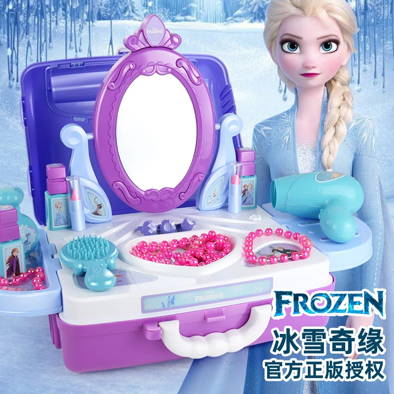 Nieuwe Disney Frozen 2 Elsa En Make Up Set Kaptafel Simulatie Speelgoed Schoonheid Pretend Spelen Voor Kinderen Verjaardagscadeau|Schoonheid & Fashion speelgoed| - AliExpress