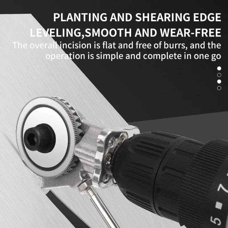 LUXIANZI Electric Drill Plate Cutter Multifunction Metal Sheet Free Cutter Tool Nibbler Saw Cutter Plate Punch Scissors Kit 5